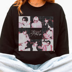 Stray Kids Collage graphic sweatshirt featuring Love Dreams Stray Kids Kpop Fan Crewneck