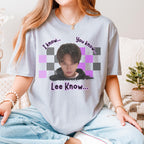 Lee Know Kpop I Know You Know Meme graphic shirt featuring Stray Kids Fan Inspired Tee