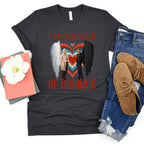 Good Omens Child of Divorce graphic shirt featuring Ineffable Duo Funny Fandom Tee