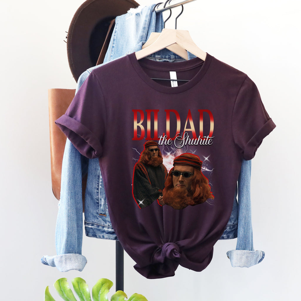 Good Omens Bildad the Shuhite graphic shirt featuring Crowley Bildad Graphic Tee