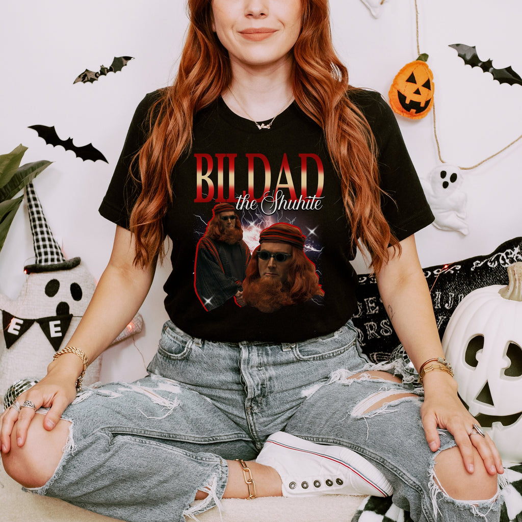 Good Omens Bildad the Shuhite Shirt | Crowley Bildad Graphic Tee