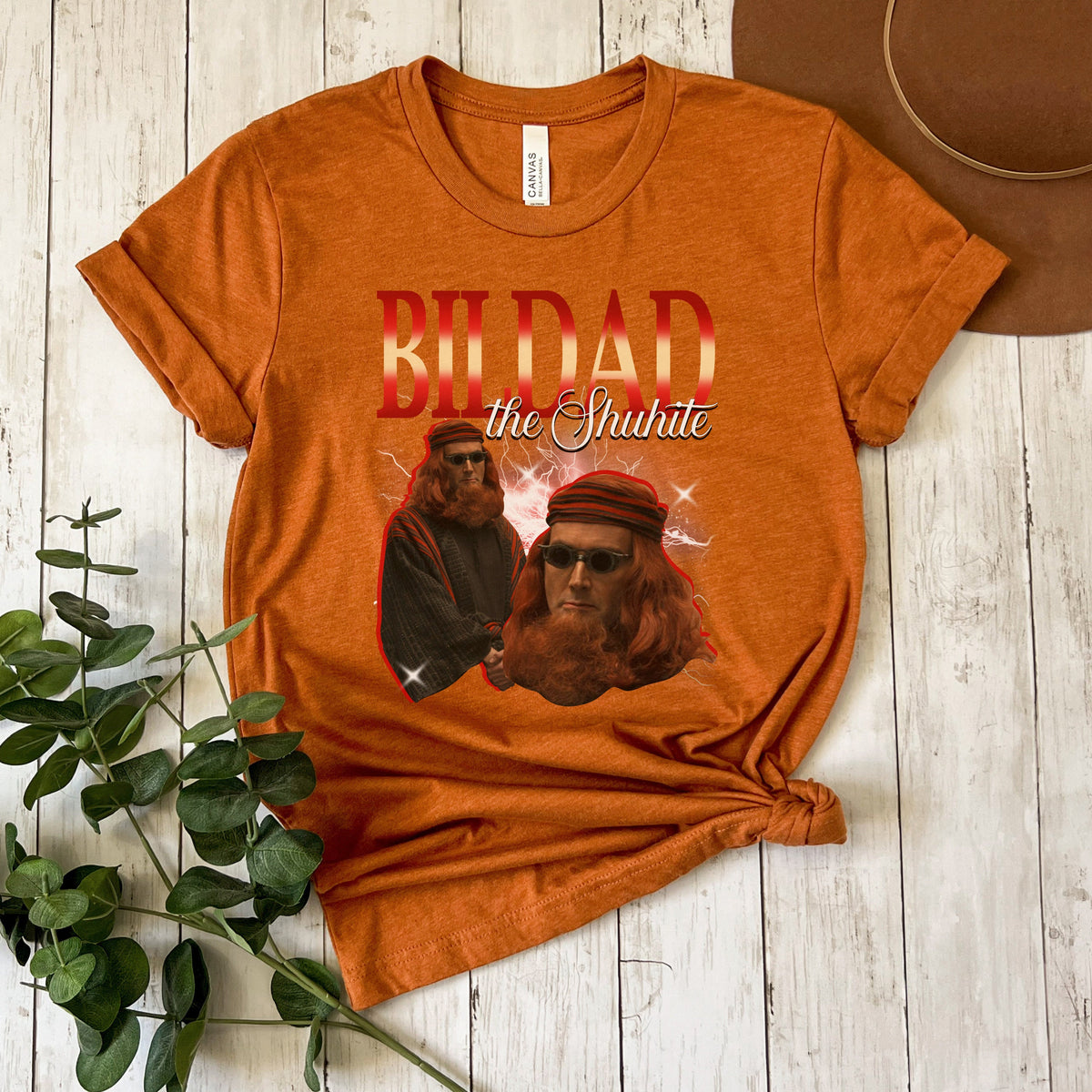 Good Omens Bildad the Shuhite graphic shirt featuring Crowley Bildad Graphic Tee