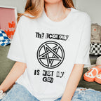 The Economy Is Not My God Pentagram Graphic graphic shirt featuring Anticapitalist Feminist Shirt