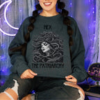 Crewneck Sweatshirt graphic sweatshirt featuring Medusa 'Hex the Patriarchy' Graphic