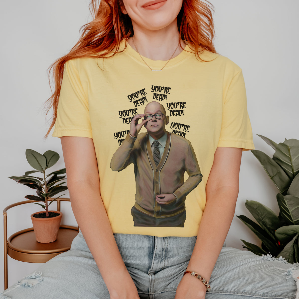 Colin Robinson You’re Dead graphic shirt featuring What We Do in the Shadows Graphic Tee