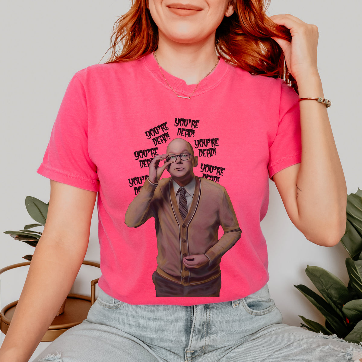 Colin Robinson You’re Dead graphic shirt featuring What We Do in the Shadows Graphic Tee