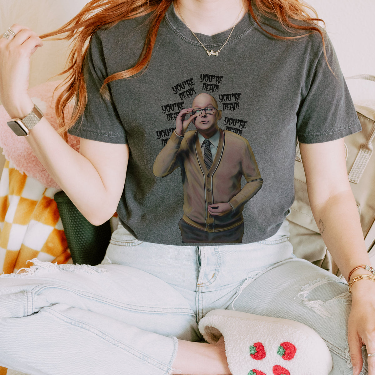 Colin Robinson You’re Dead graphic shirt featuring What We Do in the Shadows Graphic Tee