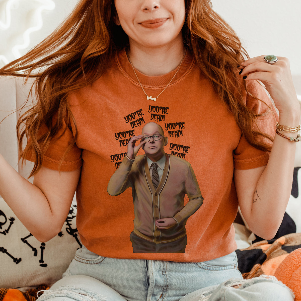 Colin Robinson You’re Dead graphic shirt featuring What We Do in the Shadows Graphic Tee