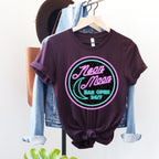 Neon Moon graphic shirt featuring 'Neon Moon Bar Open 24/7' Retro Neon Sign