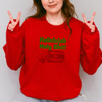 Crewneck Sweatshirt graphic sweatshirt featuring "Hallelujah Holy Shit! Where's the Tylenol?"