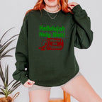Crewneck Sweatshirt graphic sweatshirt featuring "Hallelujah Holy Shit! Where's the Tylenol?"