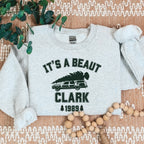 Crewneck Sweatshirt graphic sweatshirt featuring "It's a Beaut Clark 1989" Vintage Tree-Laden