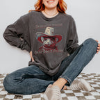 Rat Meme long sleeve graphic shirt featuring "On The Outside I'm Hootin'" Comfort Colors
