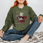 Rat Meme long sleeve graphic shirt featuring "On The Outside I'm Hootin'" Comfort Colors