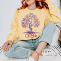 Good Omens Aziraphale & Crowley graphic sweatshirt featuring Tree of Knowledge Comfort Colors Sweatshirt