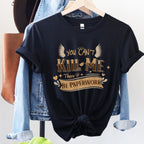 Good Omens Aziraphale graphic shirt featuring "There'll Be Paperwork" Fandom Tee