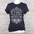 Good Omens A.Z. Fell and Co Antiquarian and Unusual graphic shirt featuring Aziraphale & Crowley Bookish Tee