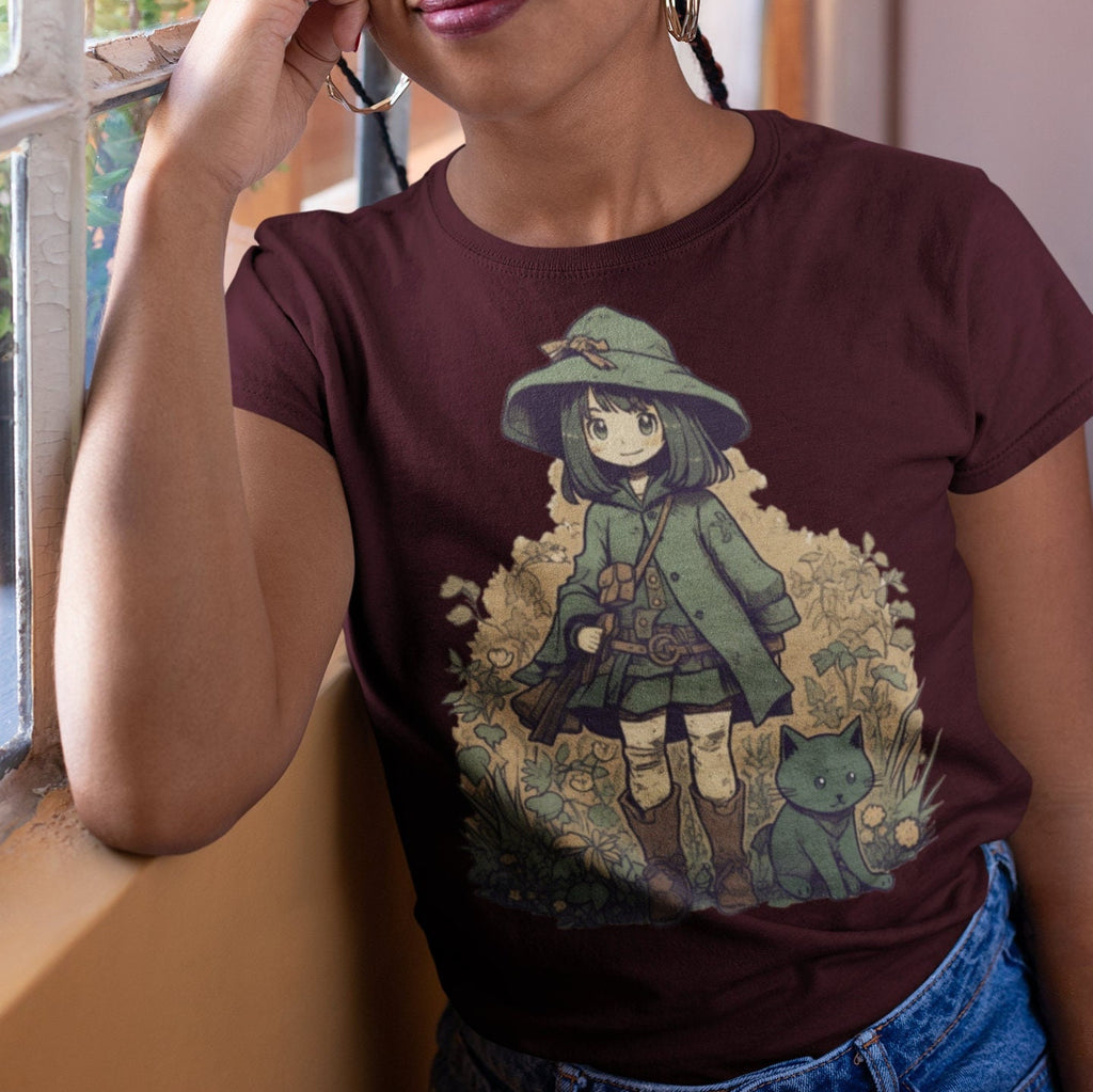 Cute Witch Graphic graphic shirt featuring Cozy Little Witch & Familiar Short Sleeve
