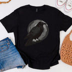 Dark Forest Raven Graphic graphic shirt featuring "Corvid Moon" Heavy Cotton Shirt