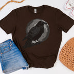 Dark Forest Raven Graphic graphic shirt featuring "Corvid Moon" Heavy Cotton Shirt