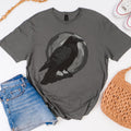 Dark Forest Raven Graphic graphic shirt featuring "Corvid Moon" Heavy Cotton Shirt
