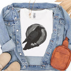 Dark Forest Raven Graphic graphic shirt featuring "Corvid Moon" Heavy Cotton Shirt