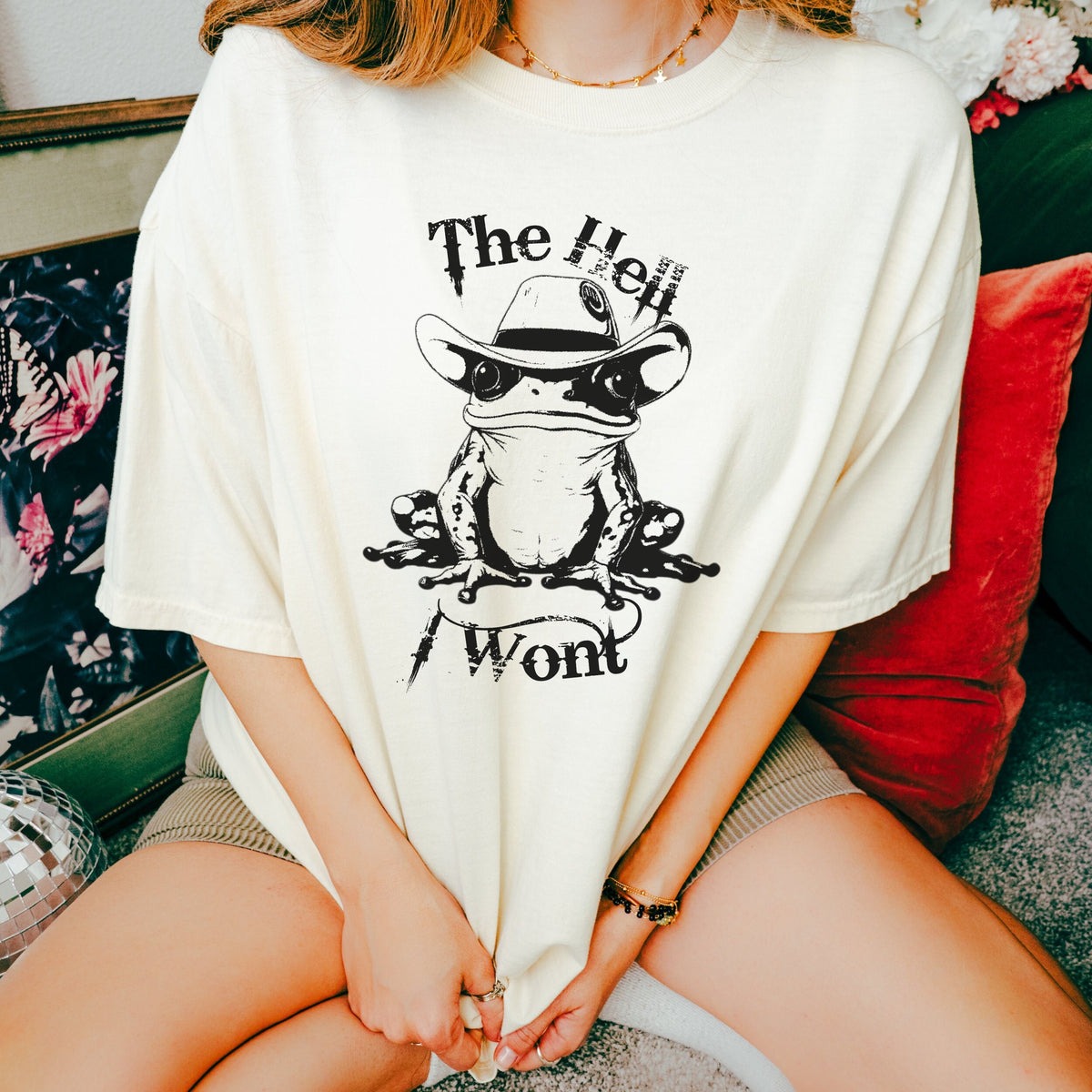 The Hell I Won't Western graphic shirt featuring Country Music Tee