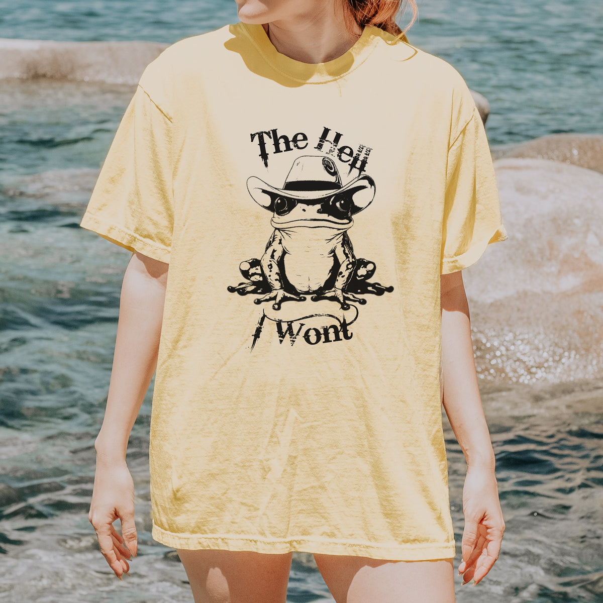 The Hell I Won't Western graphic shirt featuring Country Music Tee