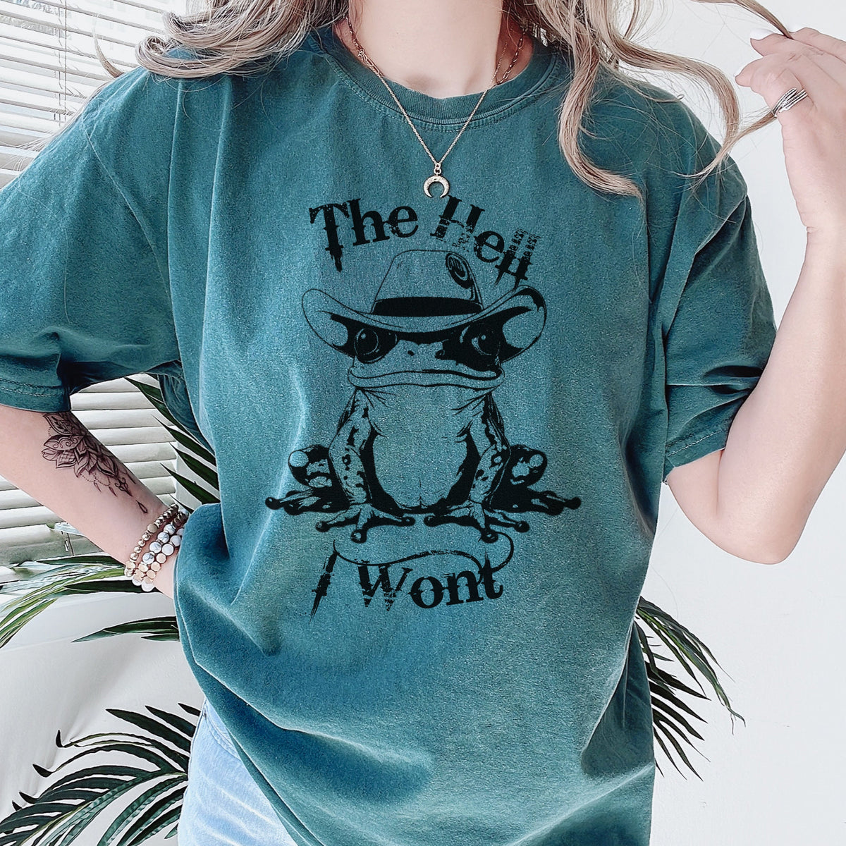 The Hell I Won't Western graphic shirt featuring Country Music Tee