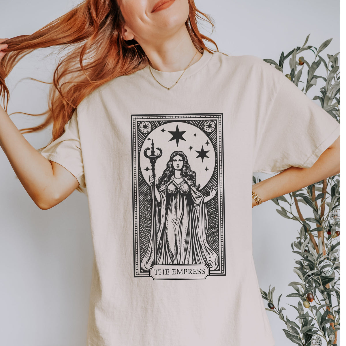 The Empress Tarot Card graphic shirt featuring Witchy Mystic Tee