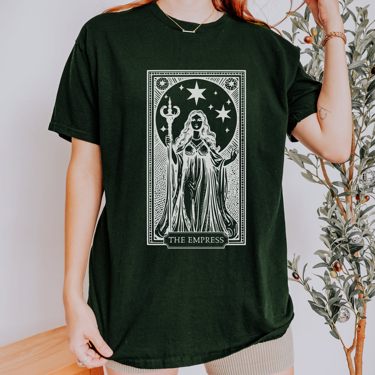 The Empress Tarot Card graphic shirt featuring Witchy Mystic Tee