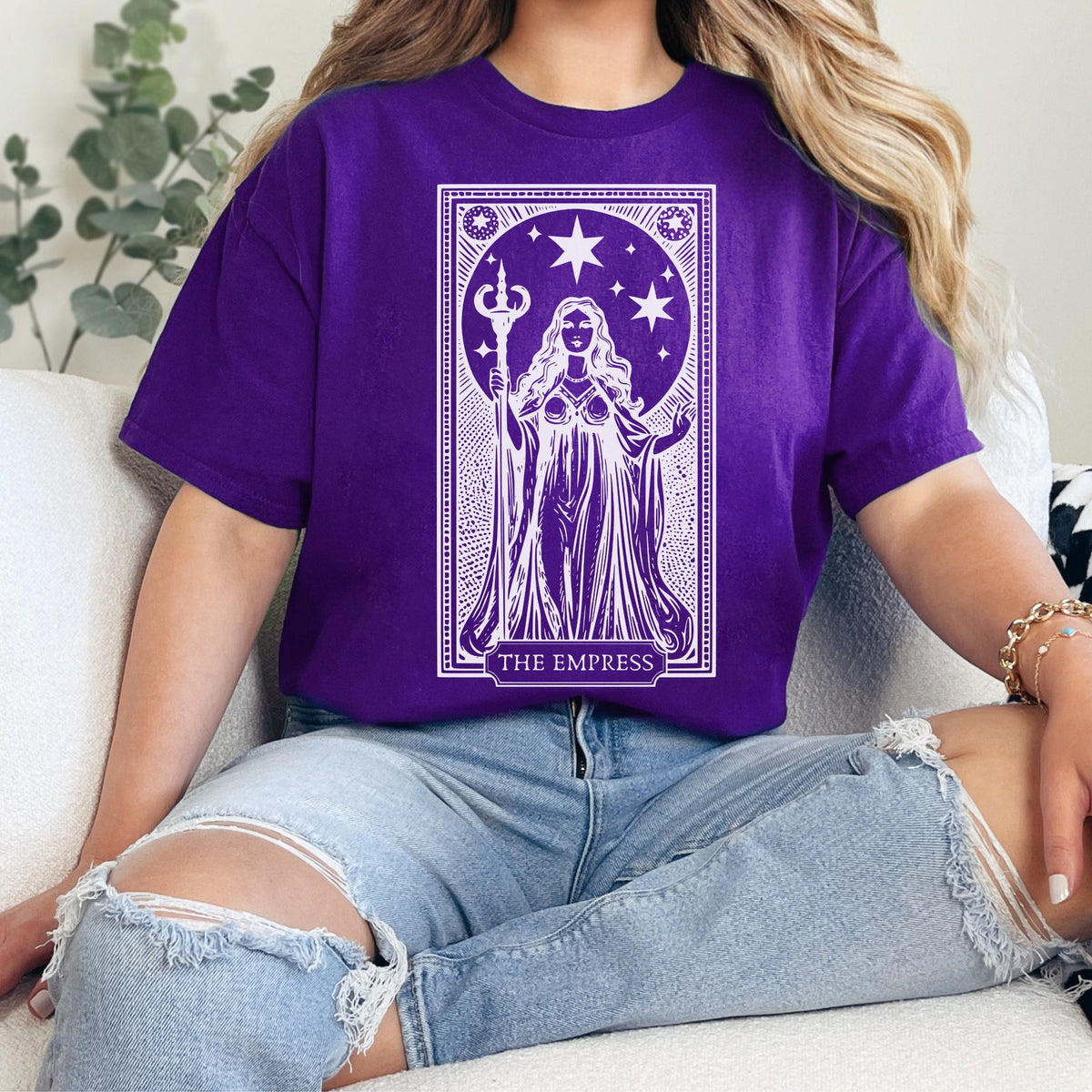 The Empress Tarot Card graphic shirt featuring Witchy Mystic Tee
