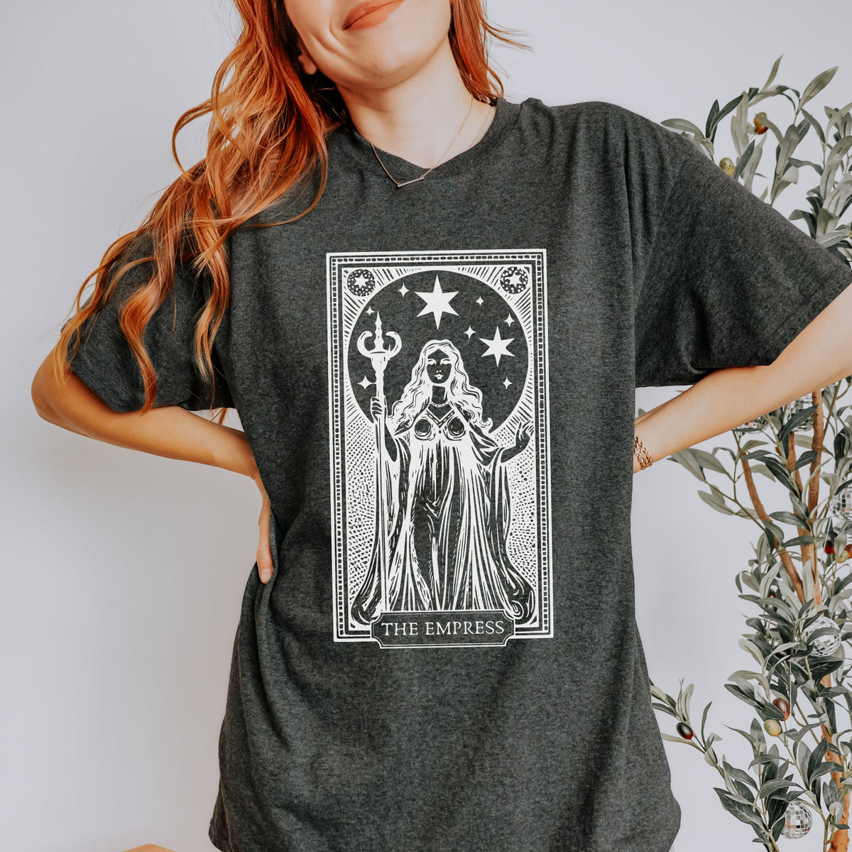 The Empress Tarot Card graphic shirt featuring Witchy Mystic Tee