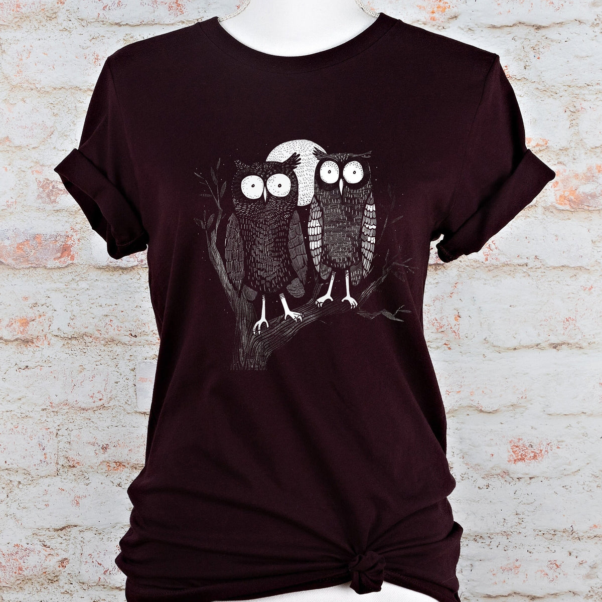 Cottagecore Owl graphic shirt featuring Trippy Gothic Alt Clothing