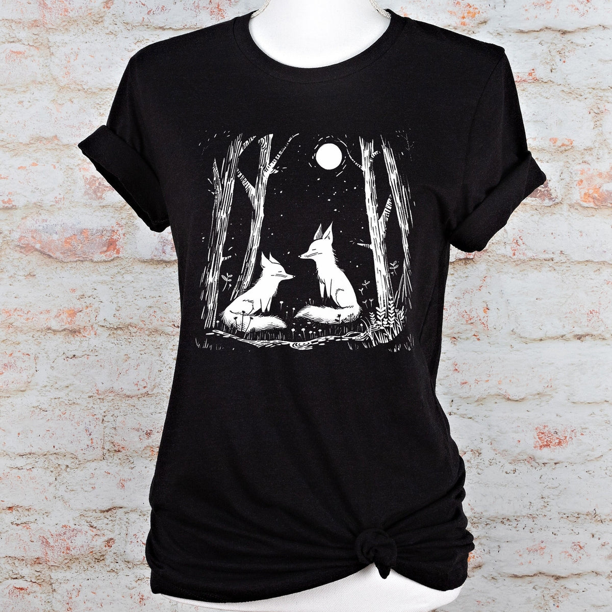 Cottagecore Fox graphic shirt featuring Trippy Gothic Alt Clothing