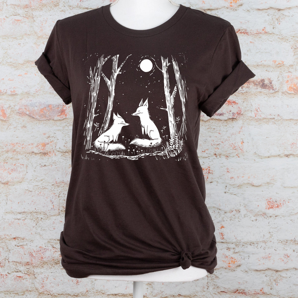 Cottagecore Fox graphic shirt featuring Trippy Gothic Alt Clothing in Army
