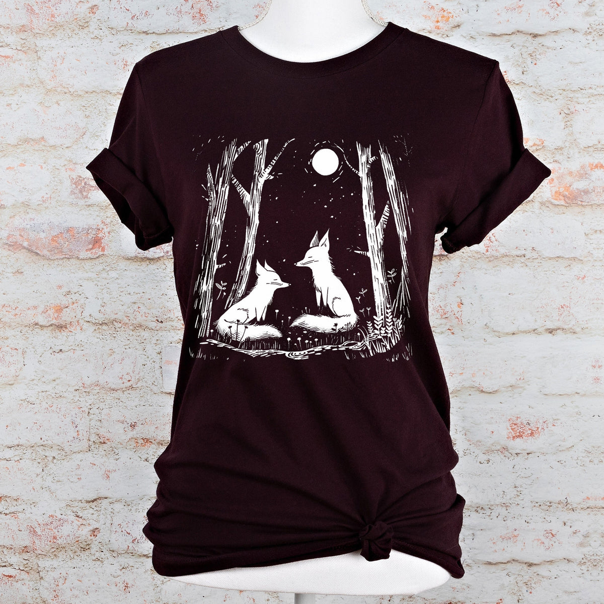 Cottagecore Fox graphic shirt featuring Trippy Gothic Alt Clothing