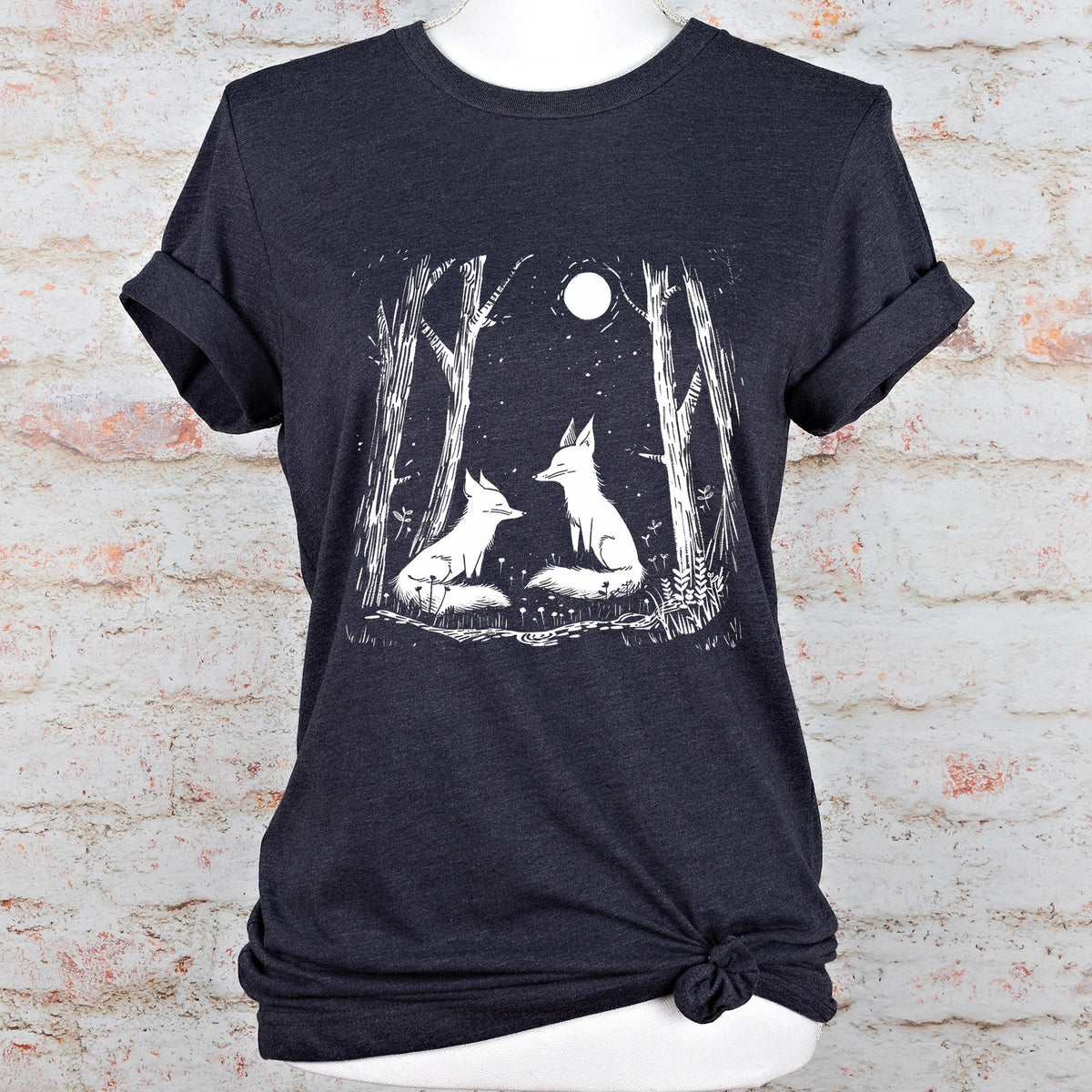 Cottagecore Fox graphic shirt featuring Trippy Gothic Alt Clothing