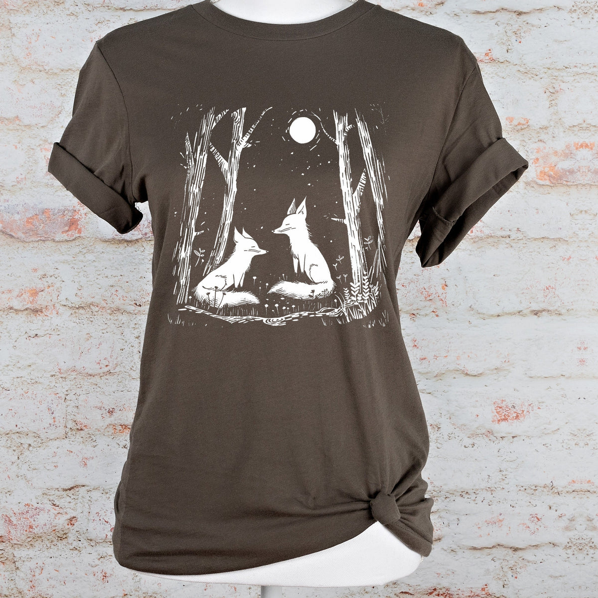 Cottagecore Fox graphic shirt featuring Trippy Gothic Alt Clothing