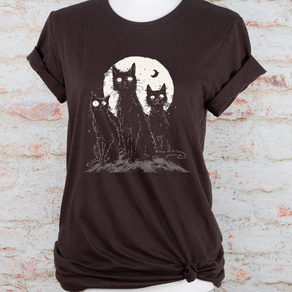 Witchy Weird Cat graphic shirt featuring Trippy Shirt in Army