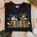 Book Worm Floral Bookish graphic shirt featuring Reader
