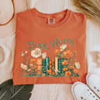 Book Worm Floral Bookish graphic shirt featuring Reader