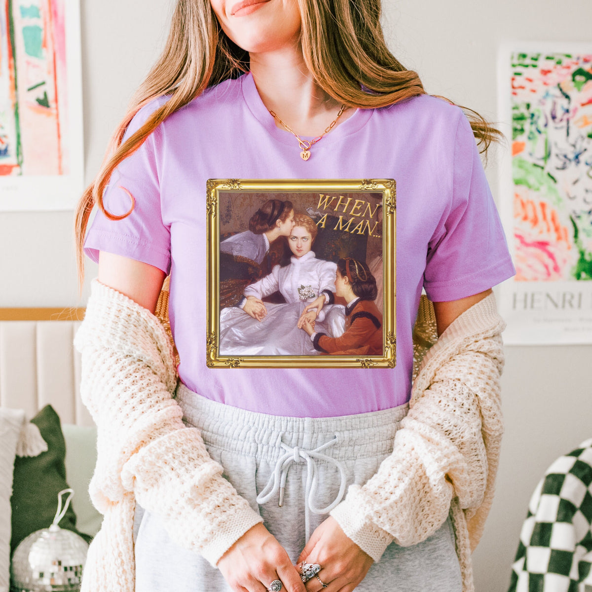 When A Man graphic shirt featuring Reluctant Bride