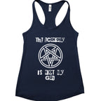 The Economy Is Not My God Activist graphic tank top featuring Pentagram Protest Political Shirt