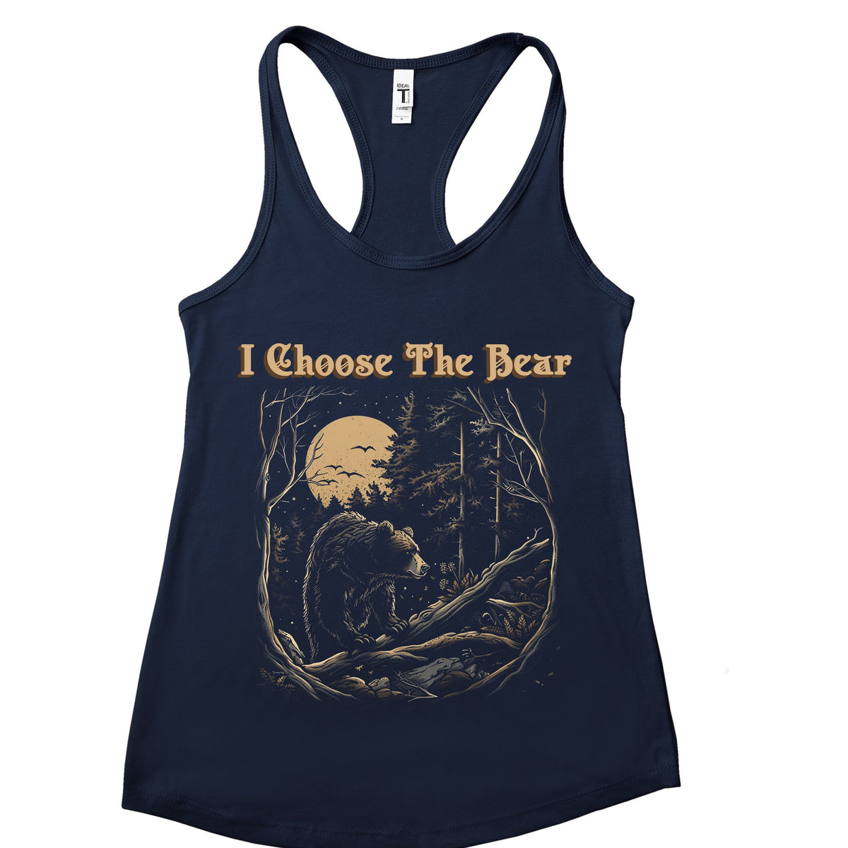 I Choose The Bear graphic tank top featuring Team Bear Shirt