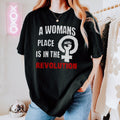 Vote graphic shirt featuring A Woman's Place Revolution