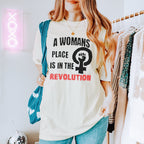 Vote graphic shirt featuring A Woman's Place Revolution in Black