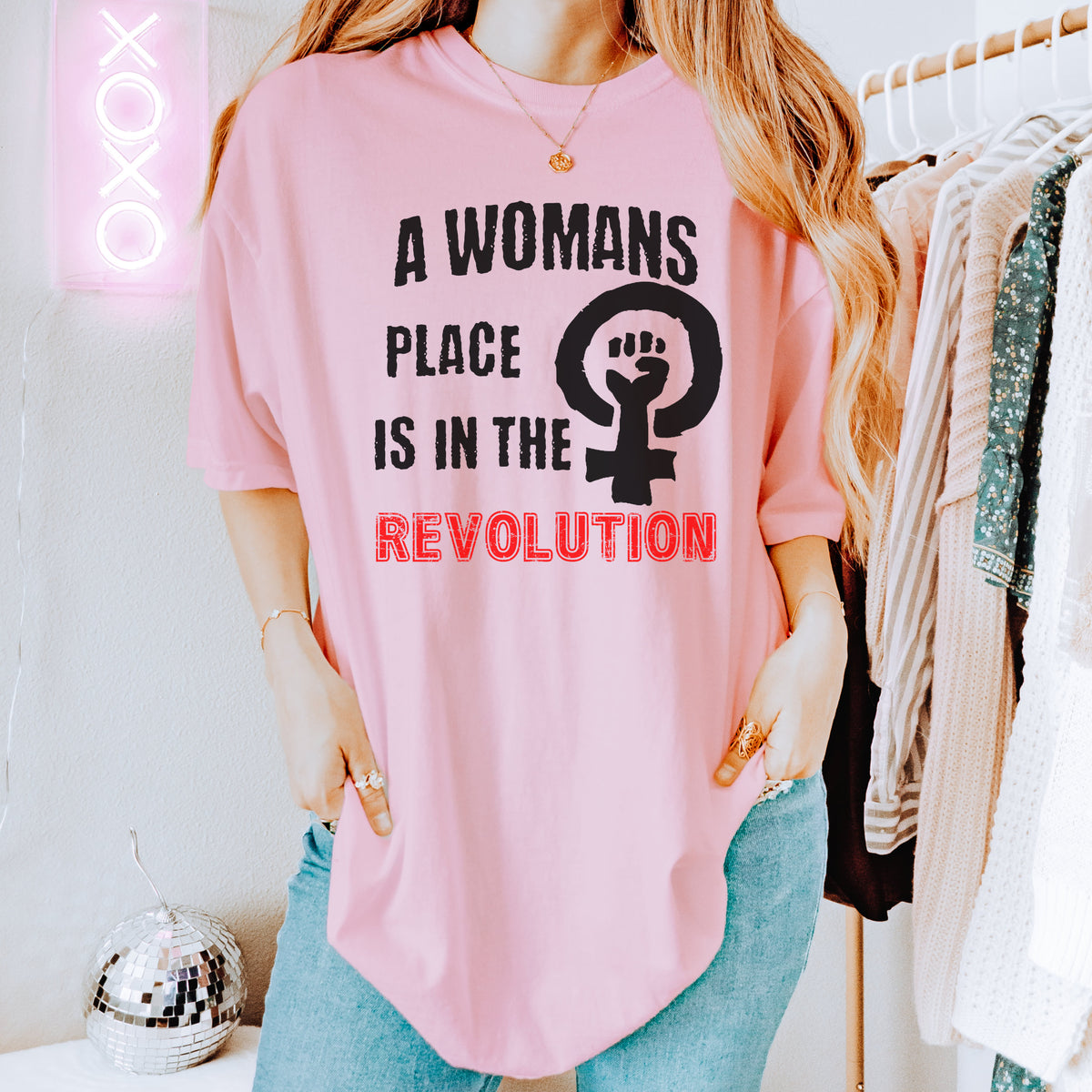 Vote graphic shirt featuring A Woman's Place Revolution