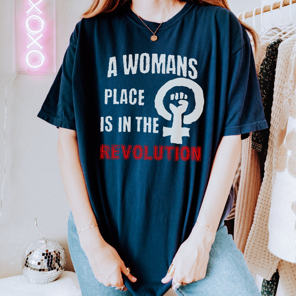 Vote graphic shirt featuring A Woman's Place Revolution