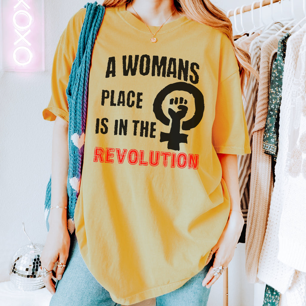 Vote graphic shirt featuring A Woman's Place Revolution